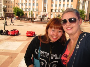 Me and Tanya at the main square