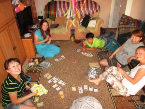 playing Monopoly 