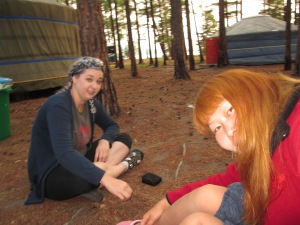 me and Tanya, playing in the dirt, annoying each other :P